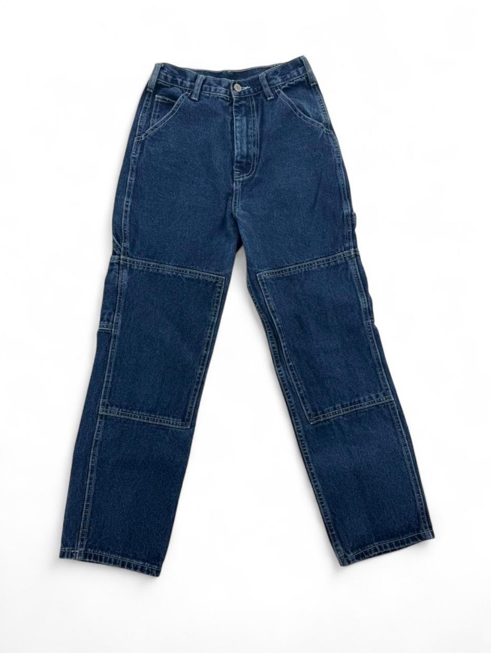 Brandy Melville J. Galt High Rise Dark Wash Y2K Carpenter Cargo Pants Size M